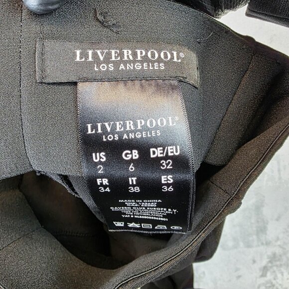 Liverpool Pants Womens 2 Copper Black Python Print Slim Stretch Dress Trousers - Picture 9 of 13